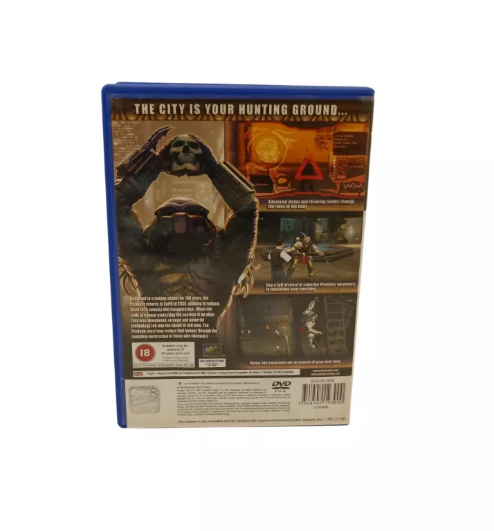 GRA PS2 PREDATOR CONCRETE JUNGLE