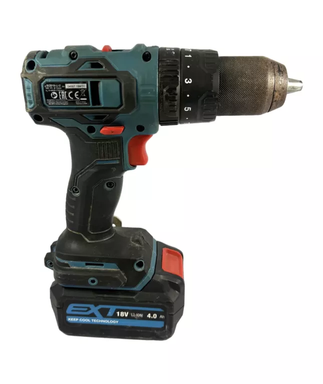 UDAROWA WIERTARKO-WKRĘTARKA ERBAUER ECD18-LI-2 18V+BAT 4AH +BAT 2AH