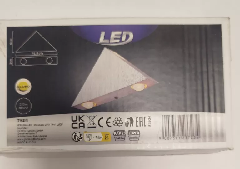 KINKIET GLOBO GORDON 7601 LED