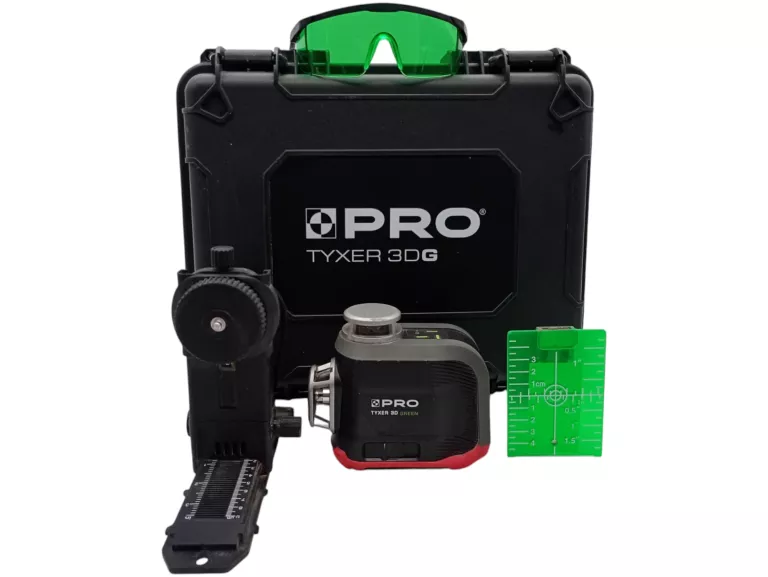 LASER KRZYŻOWY WIELOLINIOWY ZIELONY TYXER 3DG PLUS PRO-L1307 3X360