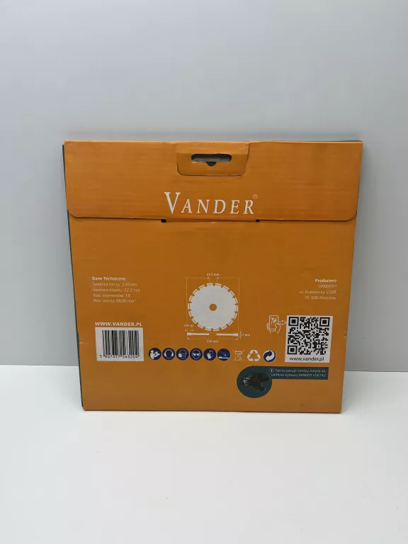 TARCZA VANDER DO CIĘCIA CERAMIKI DACHÓWKI MARMURU 230 MM