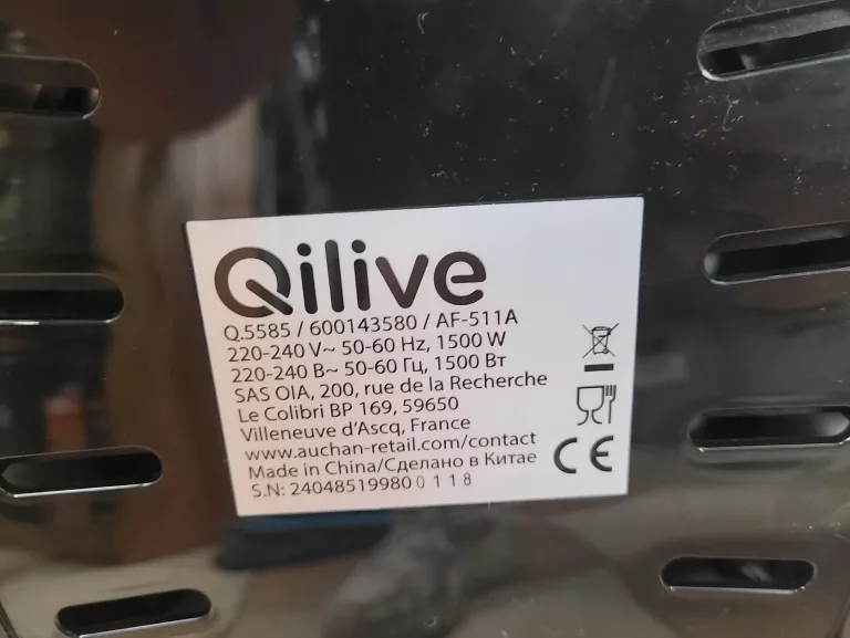 FRYTKOWNICA BEZTŁUSZCZOWA QILIVE Q 5585