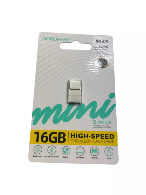 BOROFONE PENDRIVE BUD5 MINI FINESSE USB 2.0 16GB
