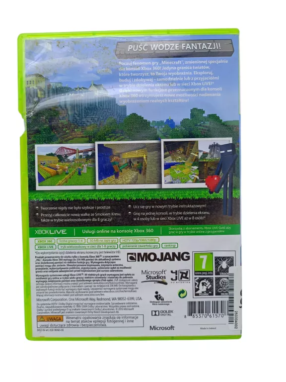 GRA MINECRAFT XBOX360