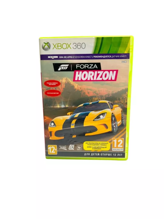 GRA XBOX 360 – FORZA HORIZON – WYDANIE MICROSOFT – WERSJA PL