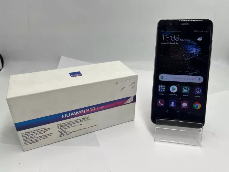 TELEFON HUAWEI P10 LITE + PUDEŁKO + ŁADOWARKA