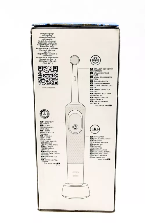 SZCZOTECZKA ELEKTRYCZNA ORAL-B STARTER PACK - SZARA