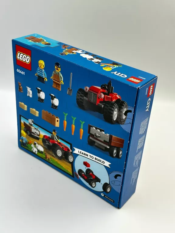 LEGO CITY CZERWONY TRAKTOR Z PRZYCZEPĄ I OWCAMI 60461