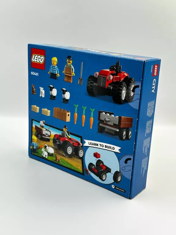 LEGO CITY CZERWONY TRAKTOR Z PRZYCZEPĄ I OWCAMI 60461