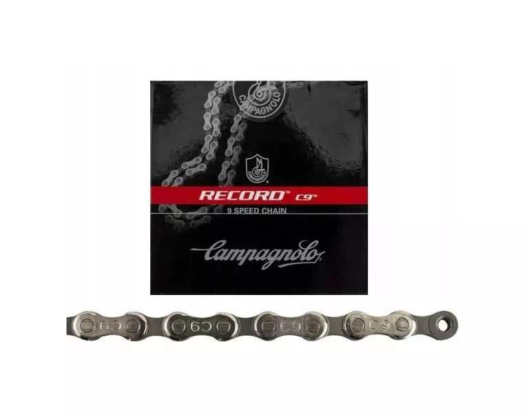 ŁAŃCUCH ROWEROWY CAMPAGNOLO RECORD C9 9-SPEED 114 OGNIW ULTRA-DRIVE