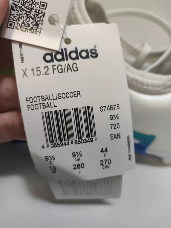 BUTY ADIDAS KORKI X 15.2 FG/AG ROZM. 44 OKAZJA!