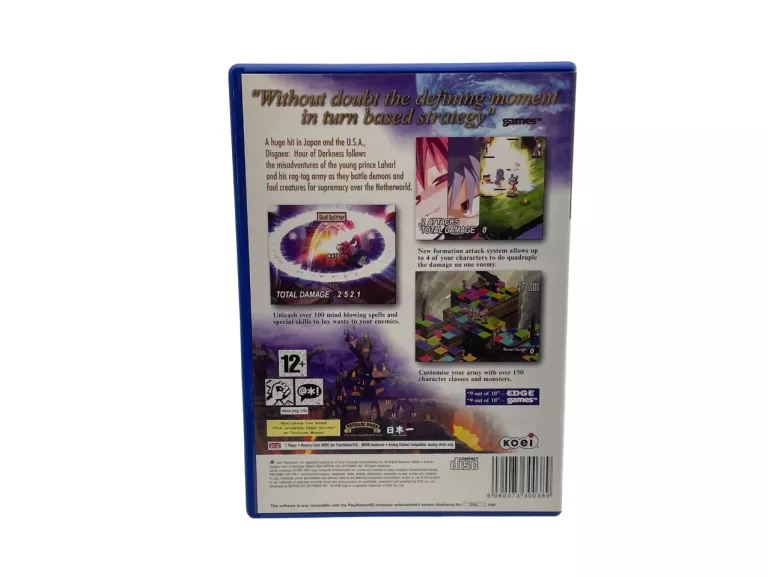 GRA DISGAEA HOUR OF DARKNESS SONY PLAYSTATION 2