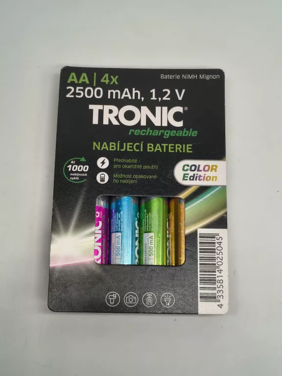 AKUMULATORKI TRONIC NI-MH READY 2 USE COLOR 2500 MAH, 4 SZT AA