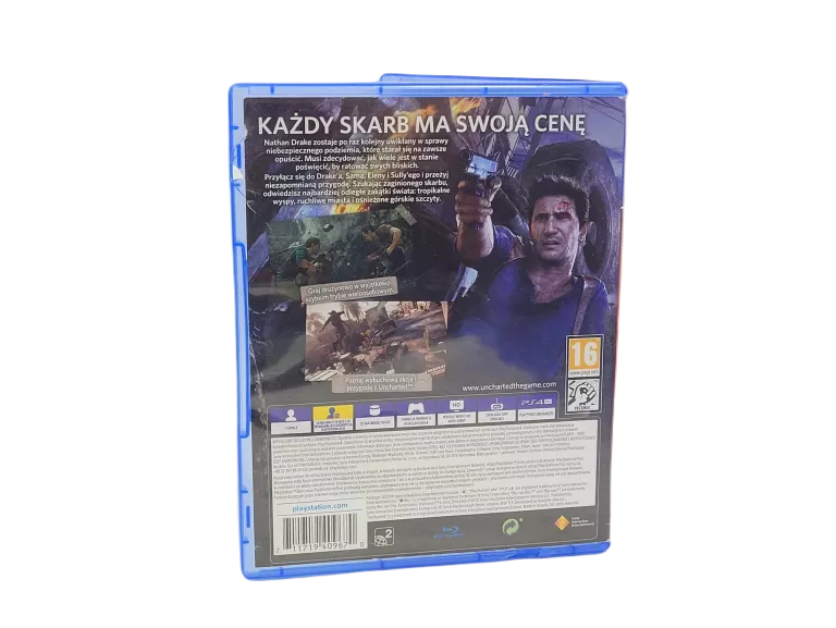 GRA NA KONSOLE PS4 UNCHARTED 4 KRES ZŁODZIEJA WERSJA POLSKA