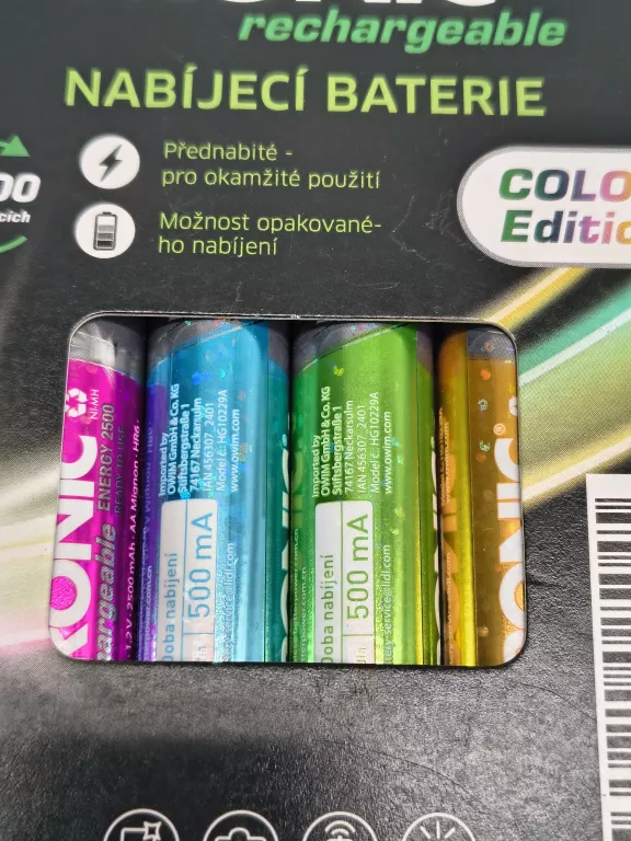 AKUMULATORKI TRONIC NI-MH READY 2 USE COLOR 2500 MAH, 4 SZT AA