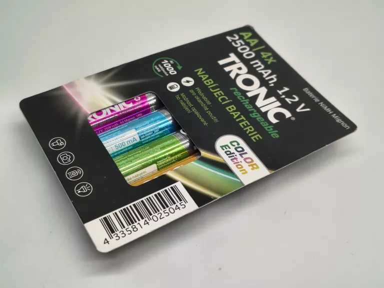 AKUMULATORKI TRONIC NI-MH READY 2 USE COLOR 2500 MAH, 4 SZT AA