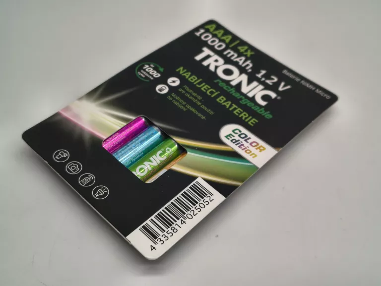 AKUMULATORKI TRONIC NI-MH READY 2 USE COLOR 1000 MAH, 4 SZT AAA