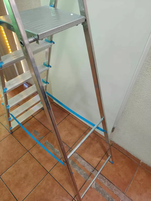 DRABINA ALUMINIOWA 5 STOPNIOWA + PODEST MACALLISTER