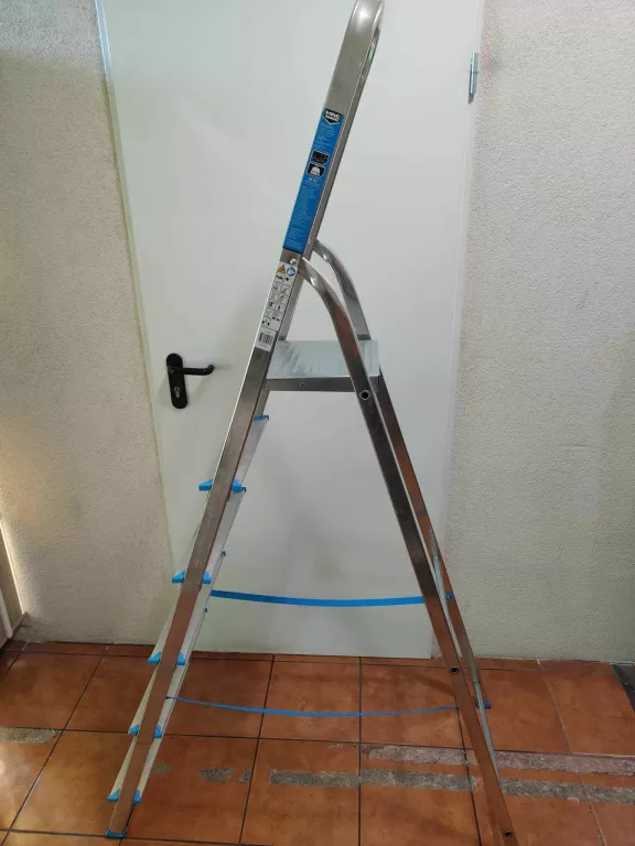 DRABINA ALUMINIOWA 5 STOPNIOWA + PODEST MACALLISTER