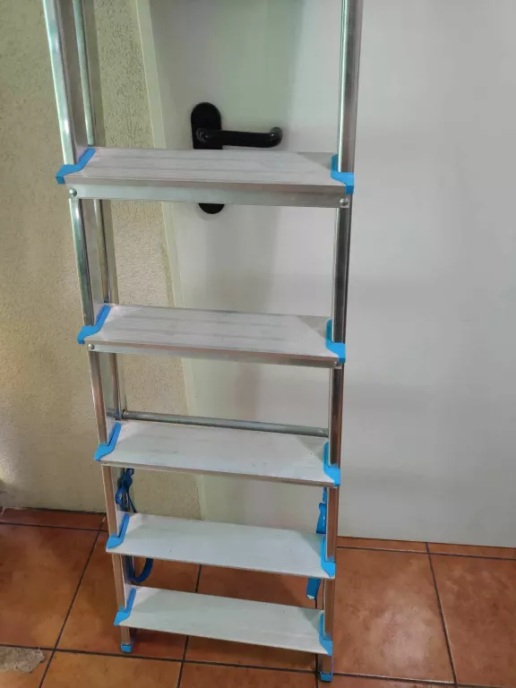 DRABINA ALUMINIOWA 5 STOPNIOWA + PODEST MACALLISTER