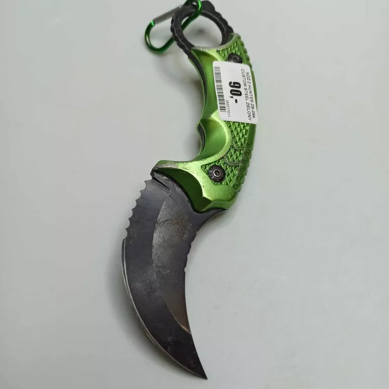 NÓŻ Z HUNTER ZB-094 CUSTOM STEEL ZIELONY  / W POKROWCU