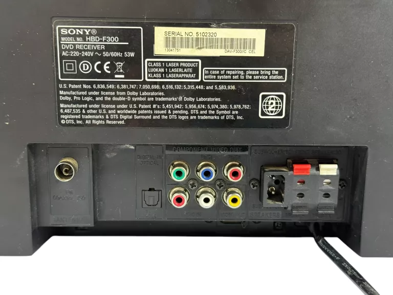 ZESTAW KINA DOMOWEGO SONY DAV-F300