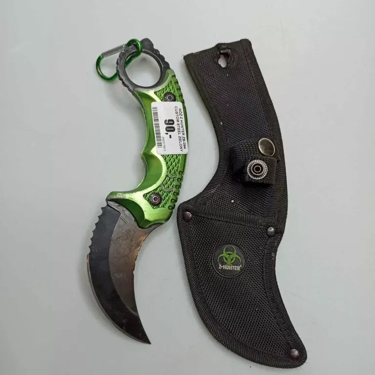 NÓŻ Z HUNTER ZB-094 CUSTOM STEEL ZIELONY  / W POKROWCU