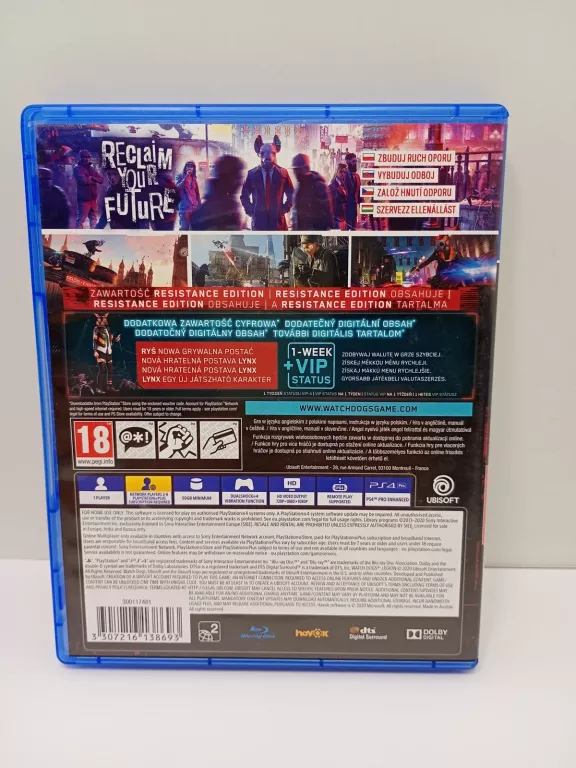 WATCH DOGS LEGION: RESISTANCE EDITION GRA PS4 (KOMPATYBILNA Z PS5)