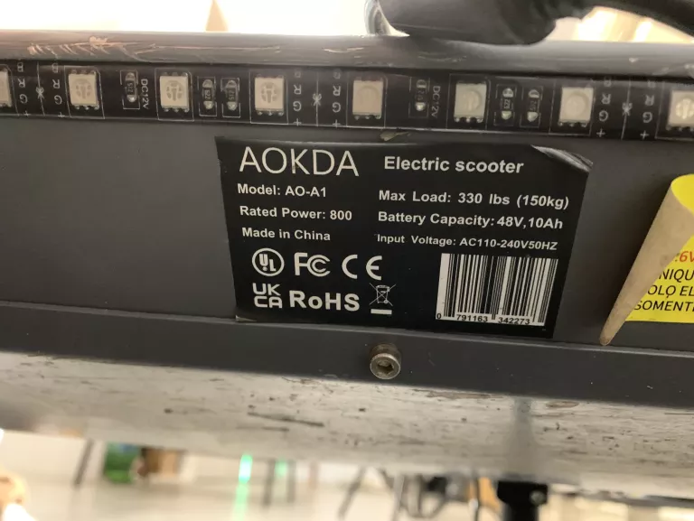 HULAJNOGA ELEKTRYCZNA A0KDA A1 800W