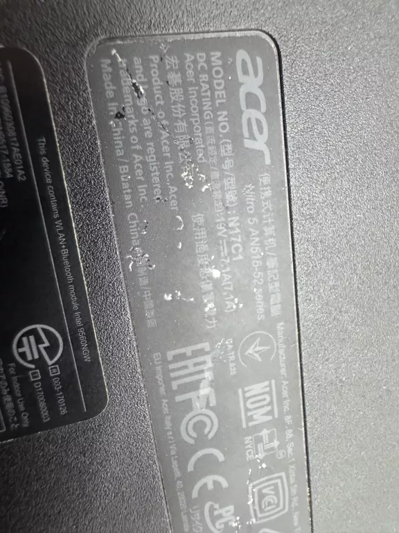 LAPTOP ACER N17C1 AN515-52507R TORBA