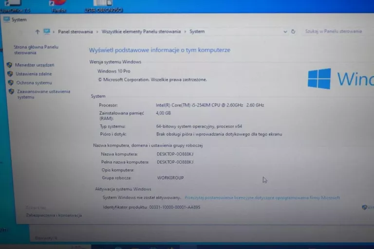 LAPTOP HP ELITEBOOK 2560P 4/1000GB INTEL I5 SPRAWNY