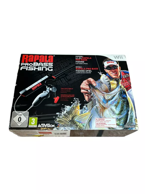 NINTENDO WII GAME - RAPALA PRO BASS FISHING FISHING BIG BOX KOMPLET