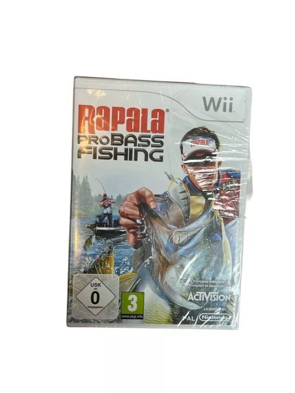 NINTENDO WII GAME - RAPALA PRO BASS FISHING FISHING BIG BOX KOMPLET