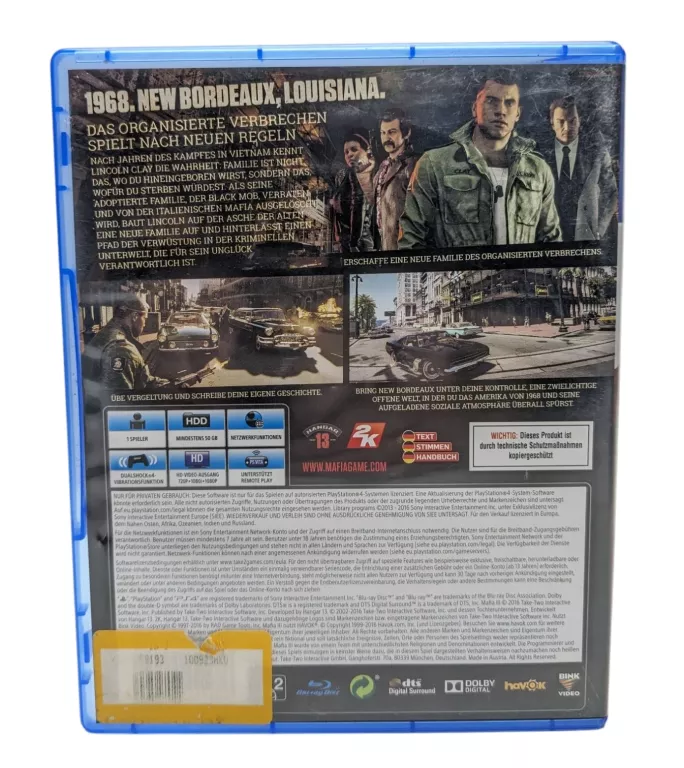 MAFIA 3 - GRA NA PLAYSTATION 4