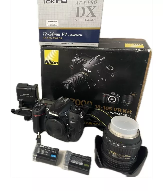 NIKON D7000 OBIEKTYW ŁADOWARKA