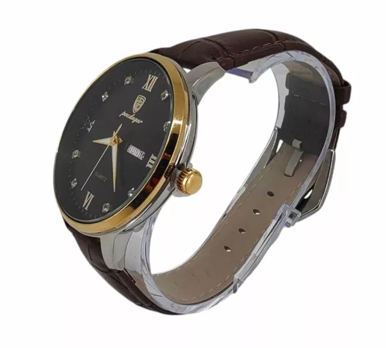 zegarek-meski-poedagar-brazowy-pasek-mechanizm-18738-1