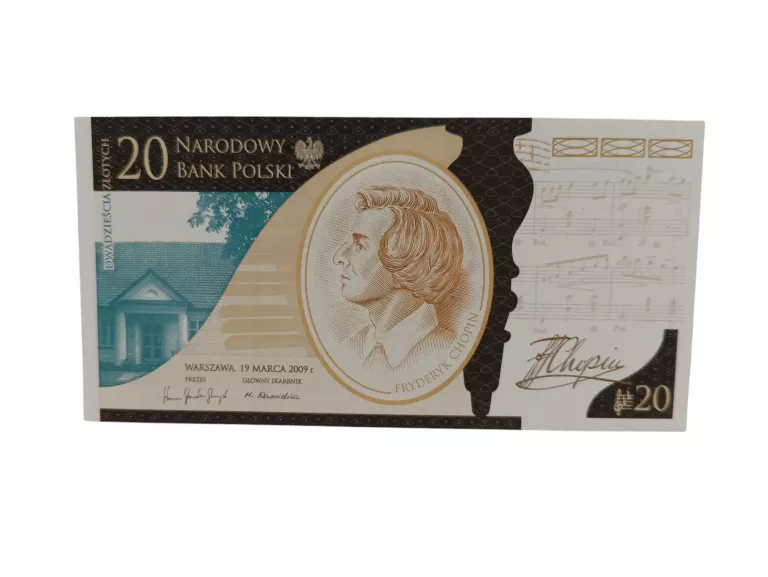 20ZL FRYDERYK CHOPIN BANKNOT