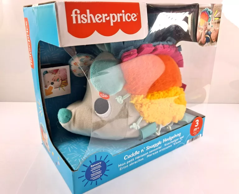 FISHER PRICE KOLOROWY JEŻ ZABAWKA SENSORYCZNA INTERAKTYWNA Z DŹWIĘKIEM