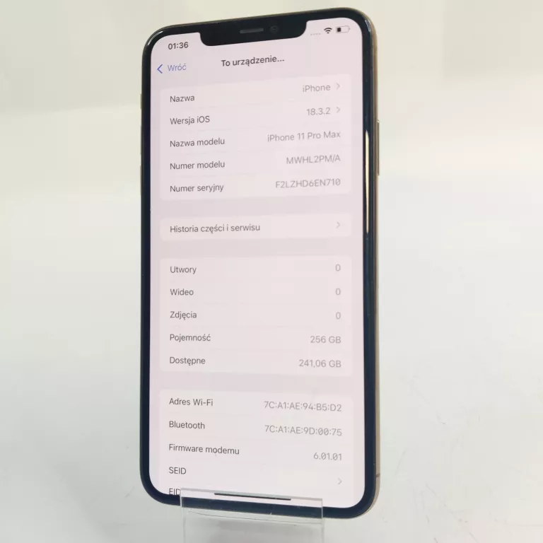 SMARTFON APPLE IPHONE 11 PRO MAX 4 GB / 256 GB 4G (LTE) ZŁOTY