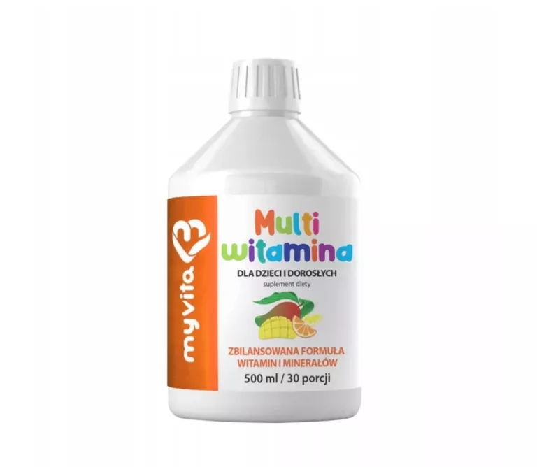 MYVITA MULTIWITAMINA PŁYN - 500 ML DLA DZIECI I DOROSŁYCH