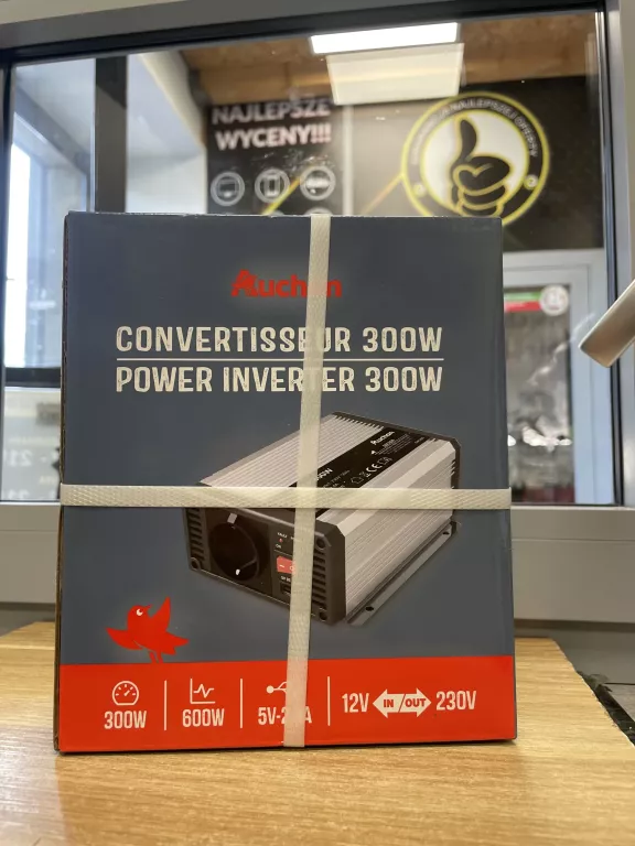 PRZETWORNICA NAPIĘCIA FALOWNIK SIECIOWY 300W AUCHAN