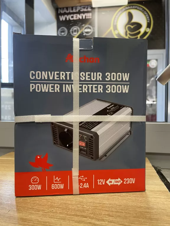 PRZETWORNICA NAPIĘCIA FALOWNIK SIECIOWY 300W AUCHAN