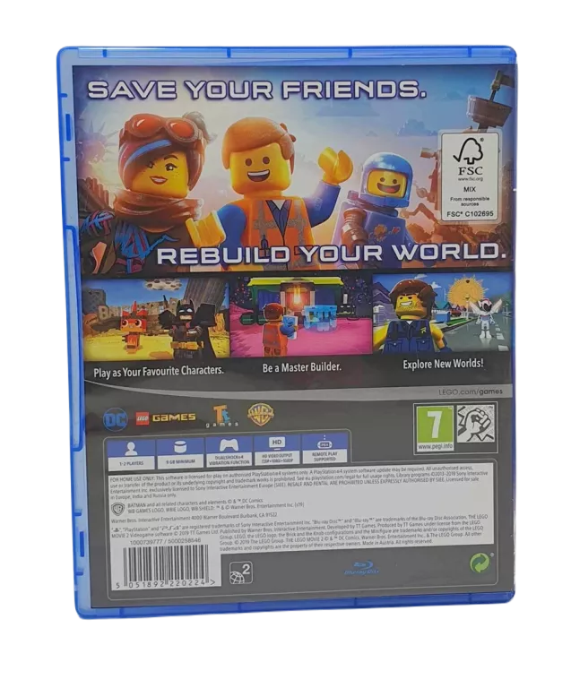 GRA PS4 THE LEGO MOVIE 2 VIDEOGAME PS4