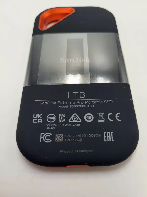 DYSK ZEWNĘTRZNY SSD SANDISK EXTREME PRO 1TB