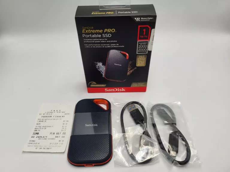 DYSK ZEWNĘTRZNY SSD SANDISK EXTREME PRO 1TB
