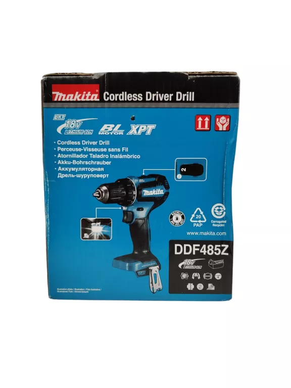 WKRĘTARKA MAKITA 18V DDF485Z SILNIK BEZSZCZOTKOWY - KOPRUS