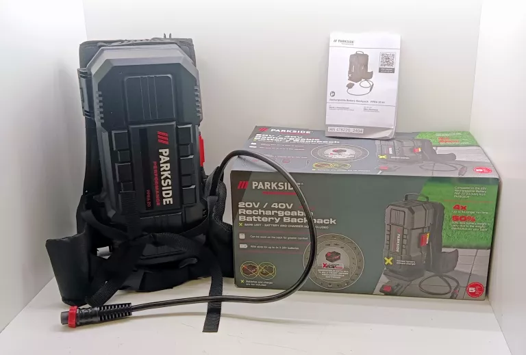 PLECAK Z AKUMULATOREM PARKSIDE PPRA A1 PUDEŁKO JAK NOWE !!