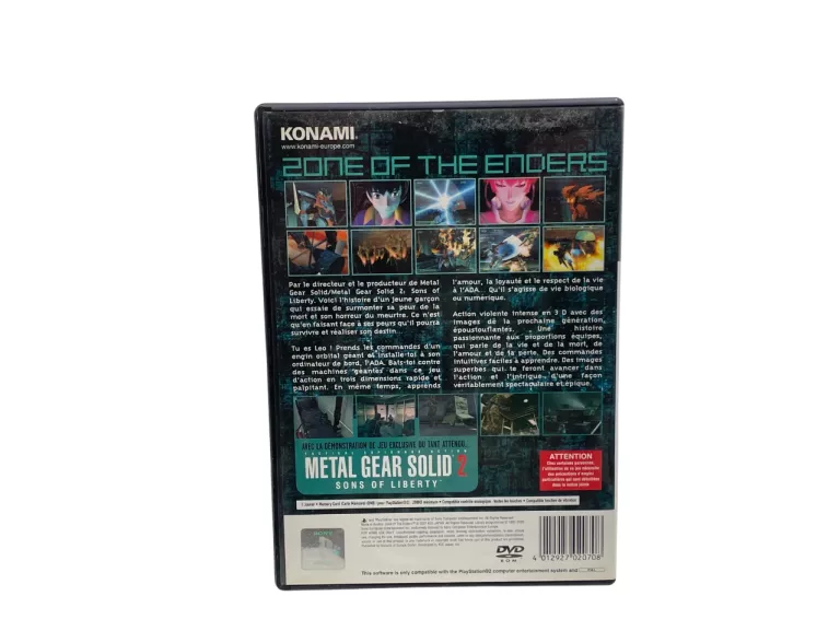 GRA ZONE OF THE ENDERS SONY PLAYSTATION 2