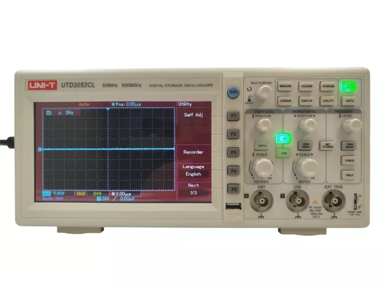 oscyloskop-uni-t-utd2052cl-oryginalne-sondy-pomiarowe-x1x10-szerokosc-pasma-10000