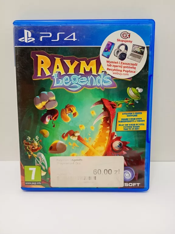 RAYMAN LEGENDS - DUBBING PL - GRA PS4 / PS5 - PŁYTA BLU-RAY